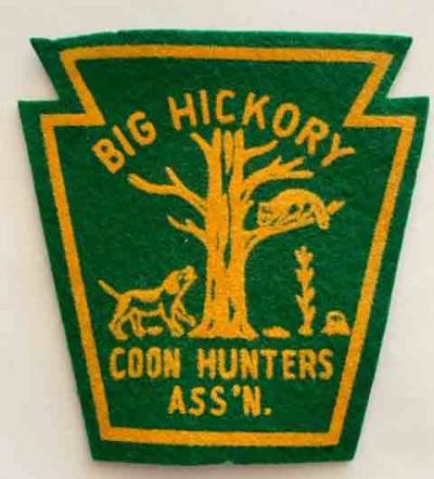 Big Hickory Coon Hunters Ass'n. Patch